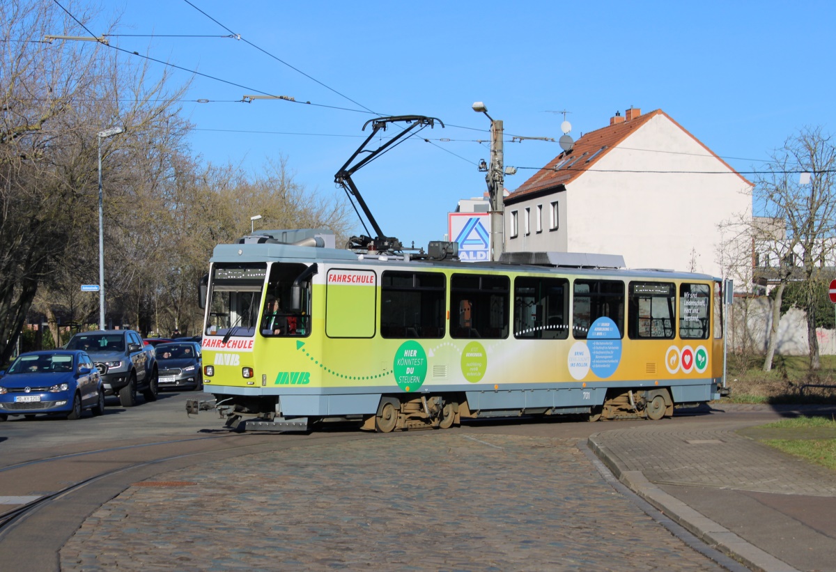 Магдебург, Tatra T6A2M № 701; Магдебург — T6A2-Abschied 28.01.2024