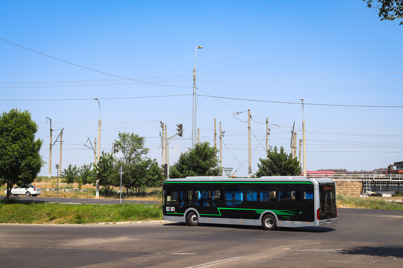 Ташкент, Yutong ZK6126BEVG № 02611; Ташкент — Закрытые троллейбусные линии; Ташкент — Конечные и автостанции