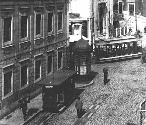 Лиссабон — Все — Старые фотографии; Лиссабон — Канатный трамвай — Elevador da Graça (1893 — 1909)