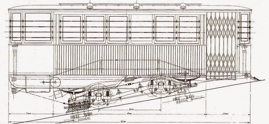 Лиссабон — Ascensor do Lavra; Рисунки и чертежи подвижного состава