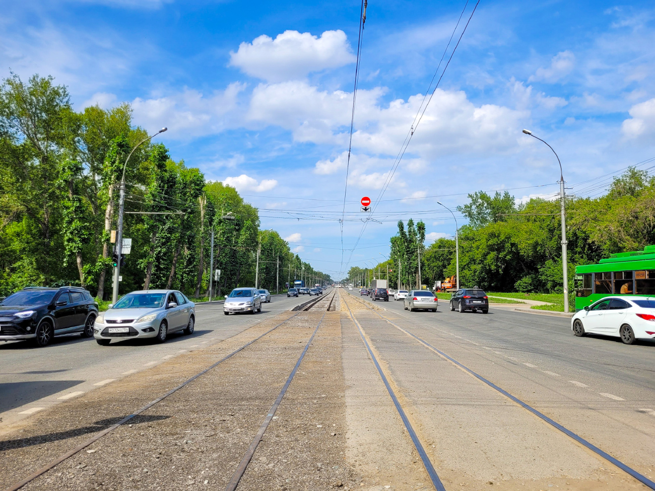 Nowosibirsk — Tram and trolleybus roads