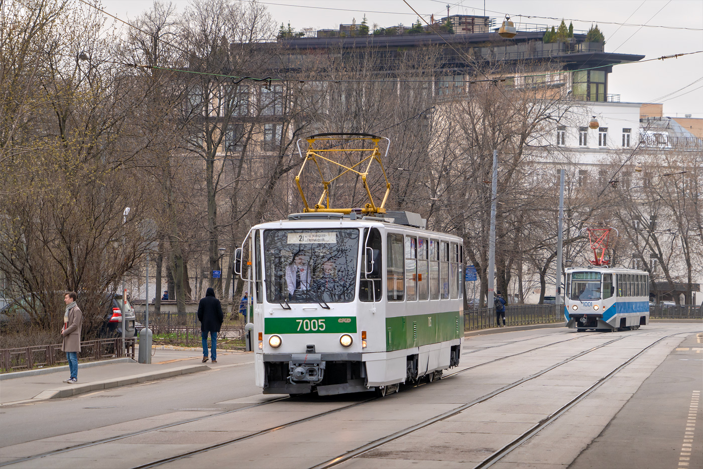Москва, Tatra T7B5 № 7005; Москва — Празднование 125-летия Московского трамвая (репетиции парада 29.03.2024 и 03.04.2024, парад и выставка трамваев 06.04.2024)