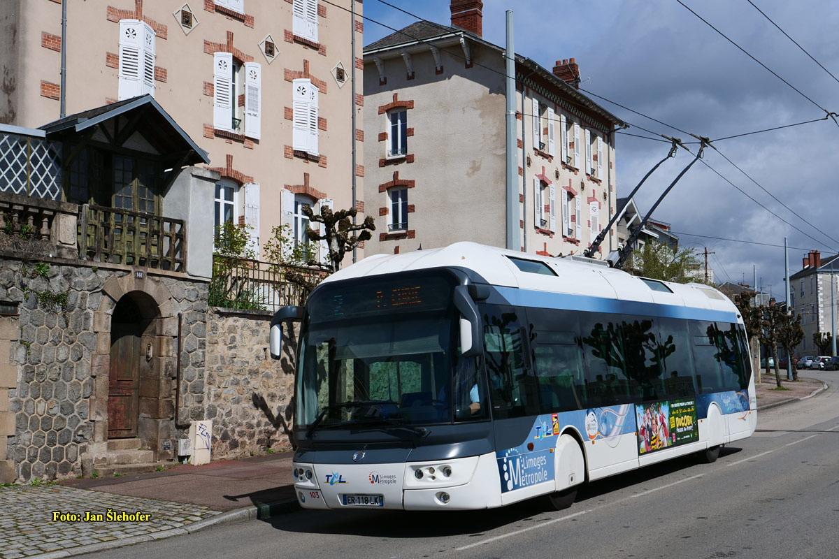 Limoges, Irisbus Cristalis ETB 12 № 103