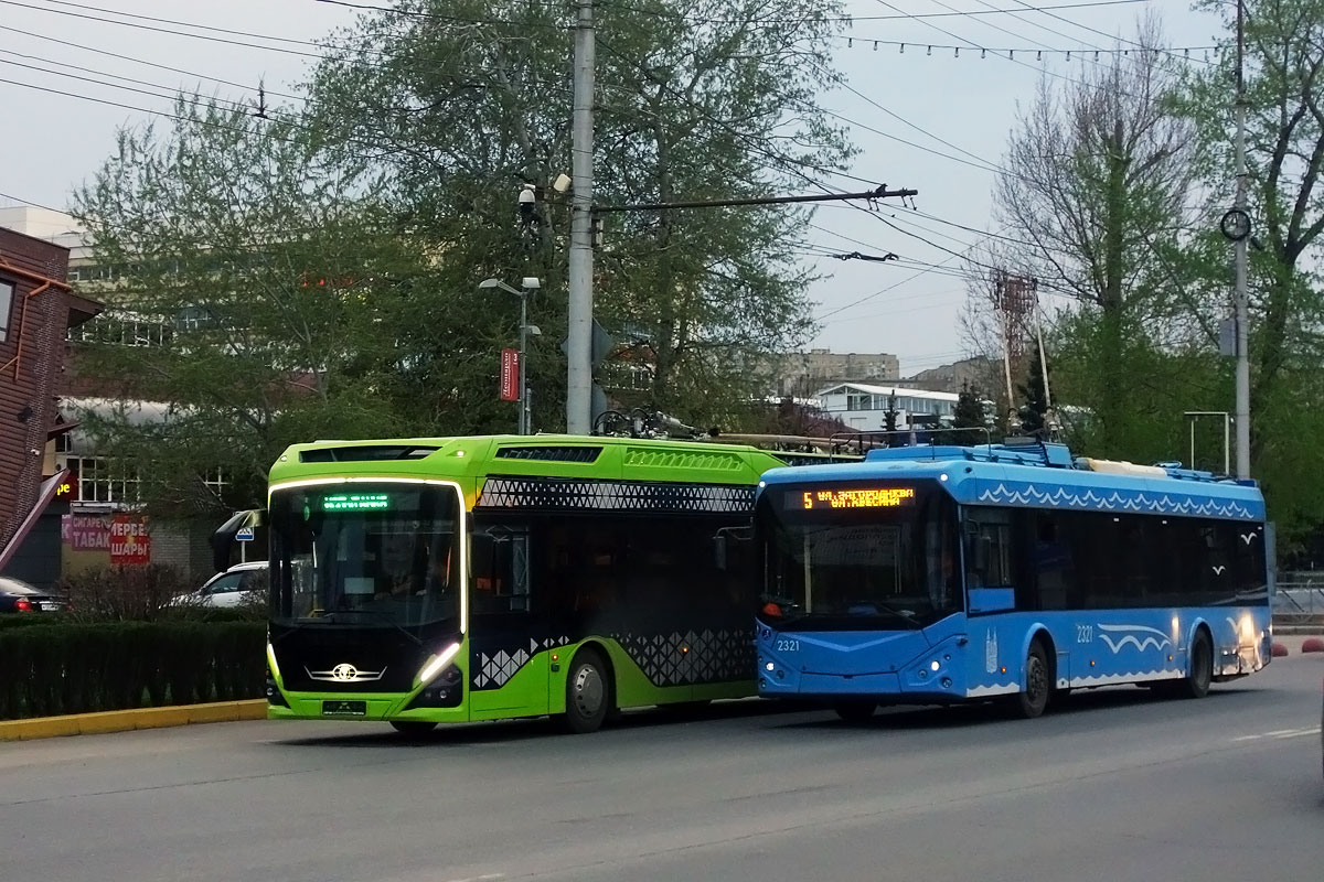 Saratov, BKM 321 № 2321; Engels — Products of LLC "PC Transport systems"; Saratov — Trolleybus test drives