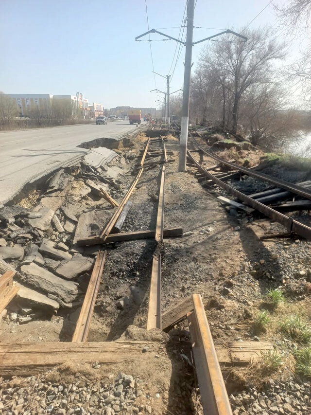 Orsk — 2024 Orsk flood; Orsk — Tram lines and loops