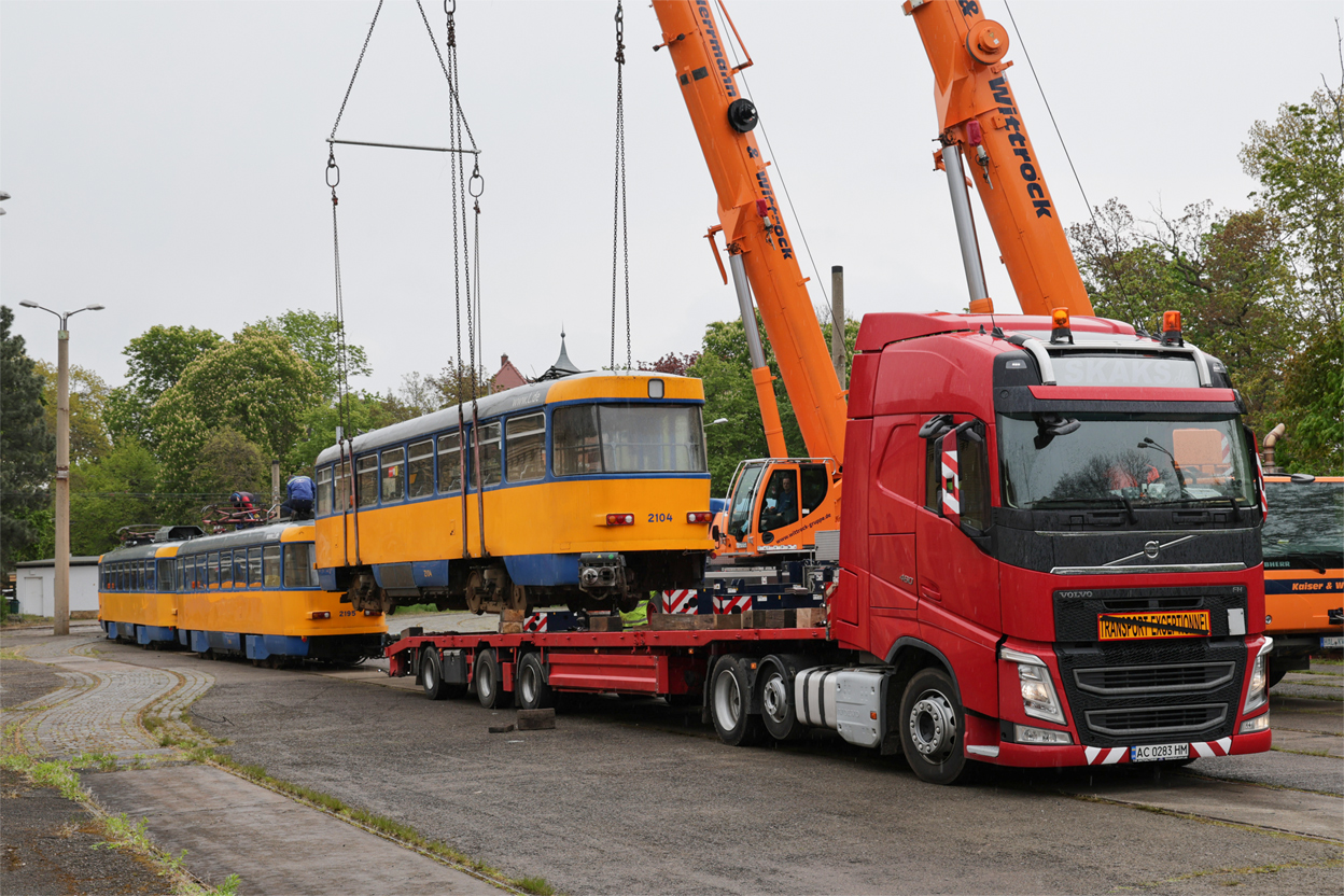 Leipzig, Tatra T4D-M1 # 2104; Leipzig — Handover of Tatra trams to Ukraine