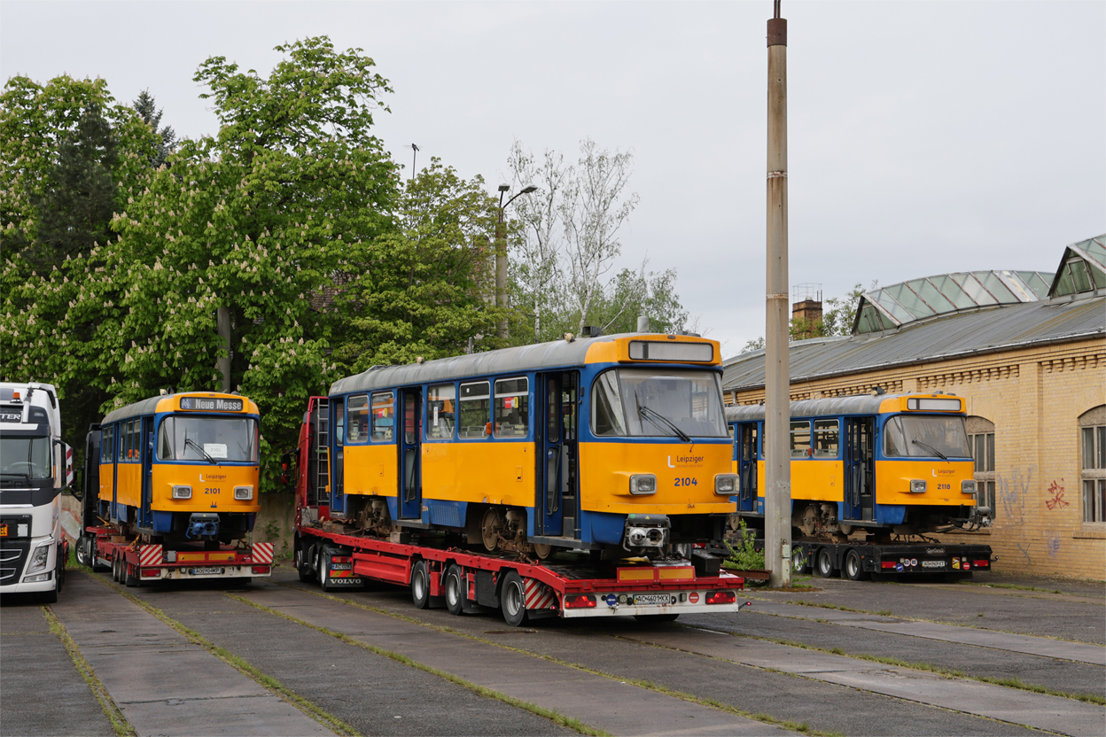 Leipzig, Tatra T4D-M1 nr. 2104; Leipzig — Handover of Tatra trams to Ukraine