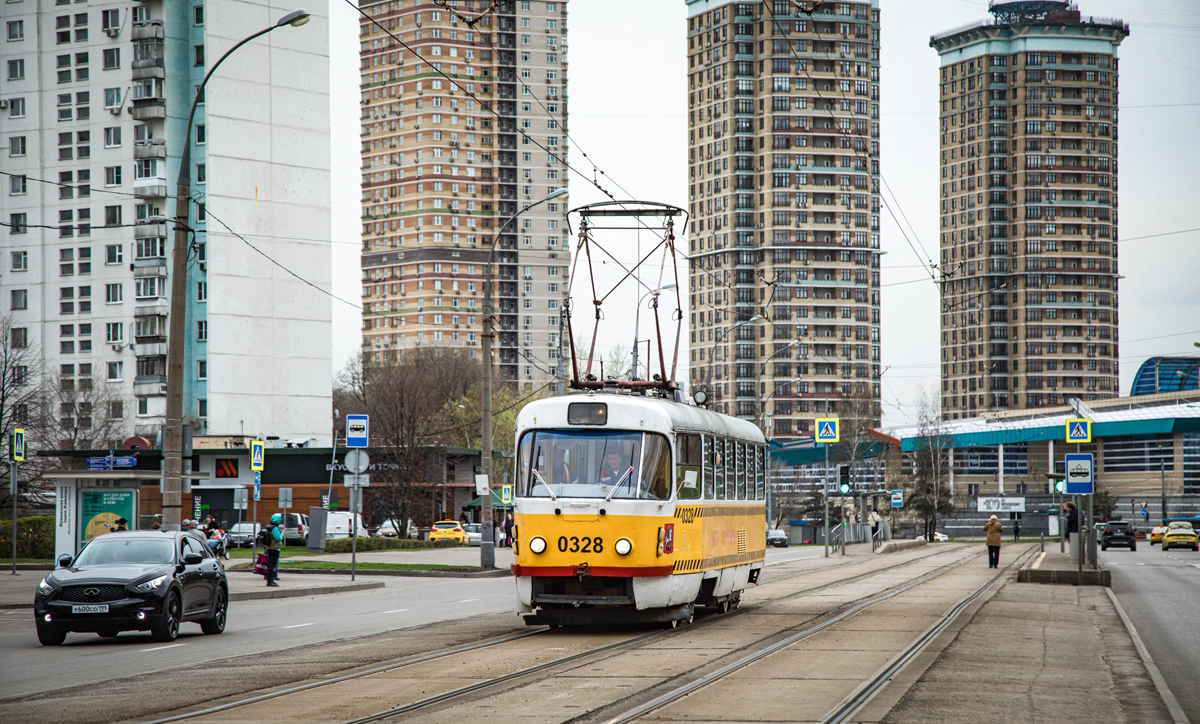 Moscow, Tatra T3SU # 0328