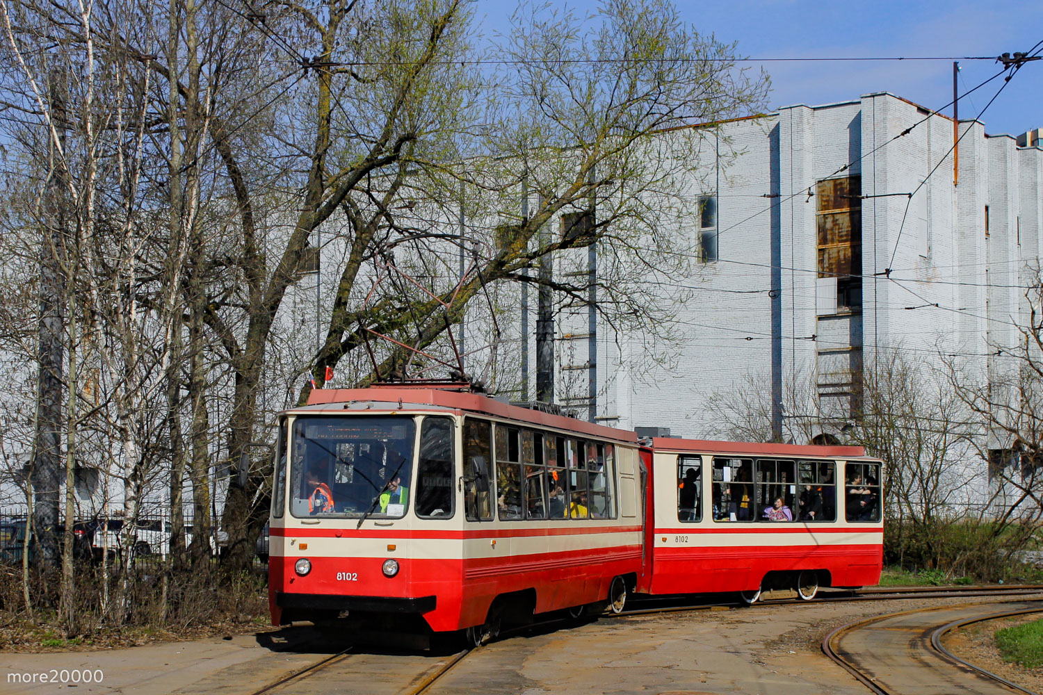 Санкт-Петербург, 71-147К (ЛВС-97К) № 8102; Санкт-Петербург — Заказная поездка на трамвае ЛВС-97К №8102 — 28.04.2024