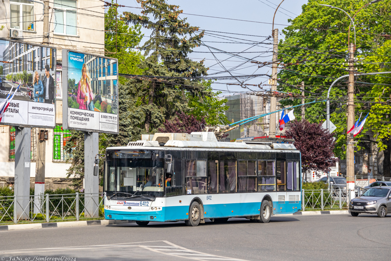 Крымский троллейбус, Богдан Т70115 № 6412