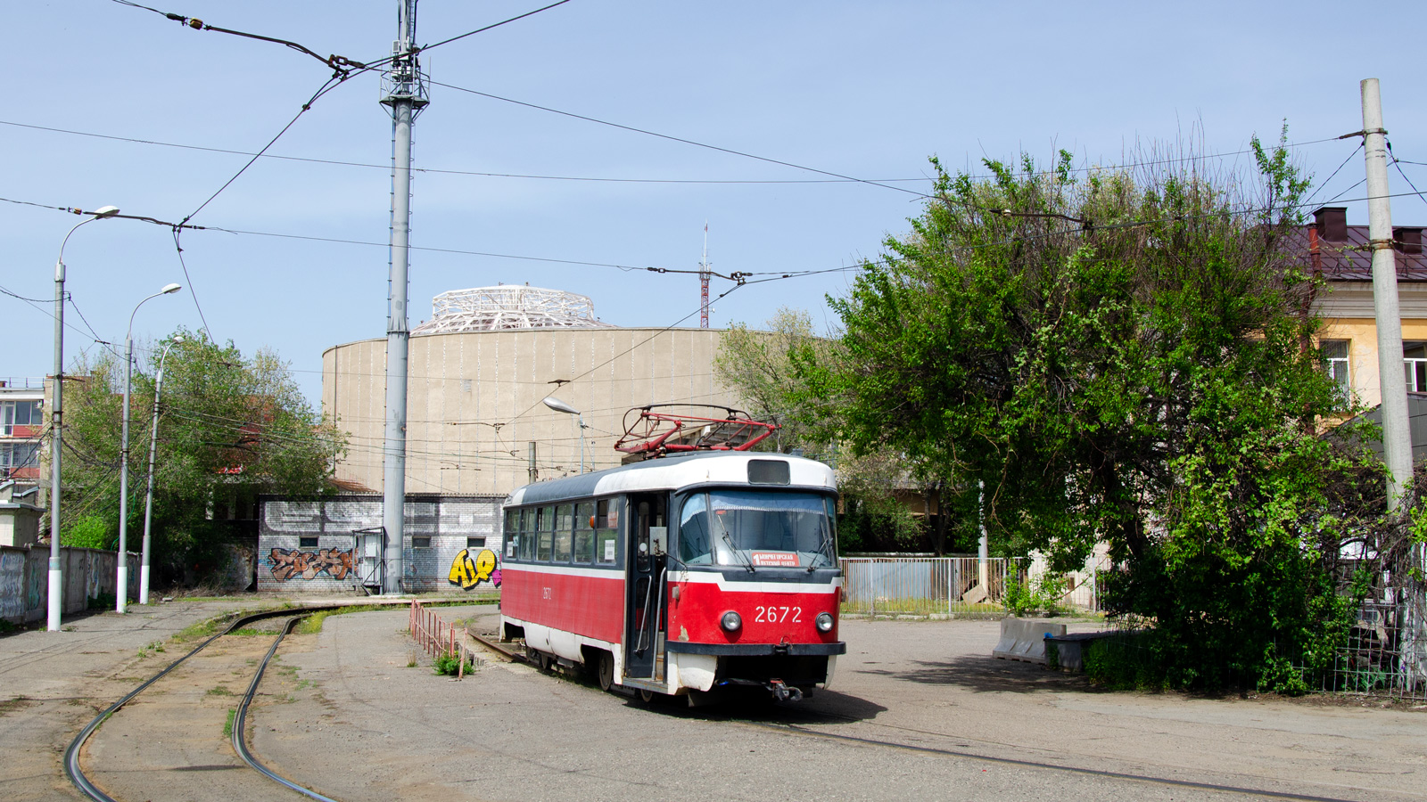 Волгоград, Tatra T3SU (двухдверная) № 2672