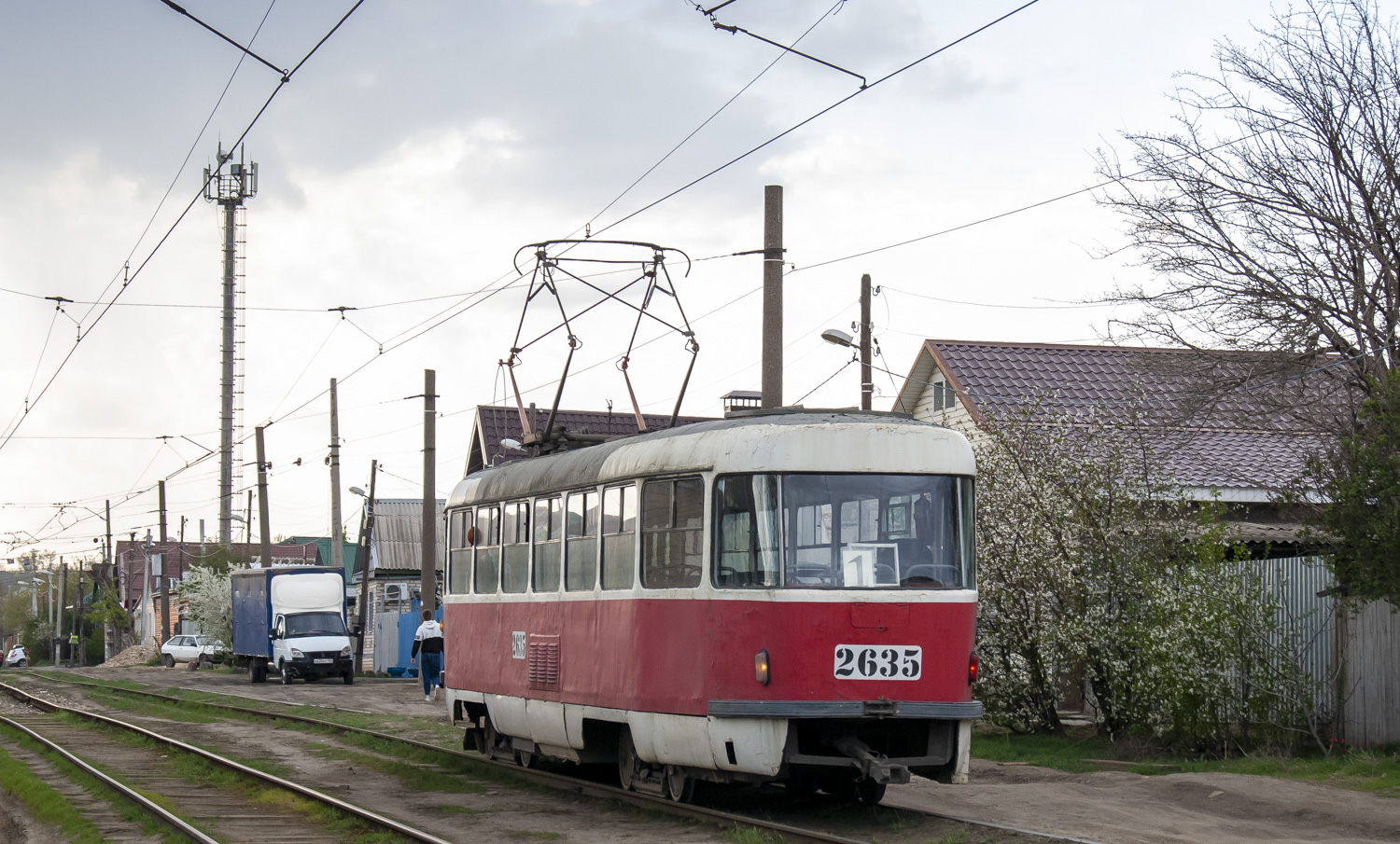 Волгоград, Tatra T3SU (двухдверная) № 2635