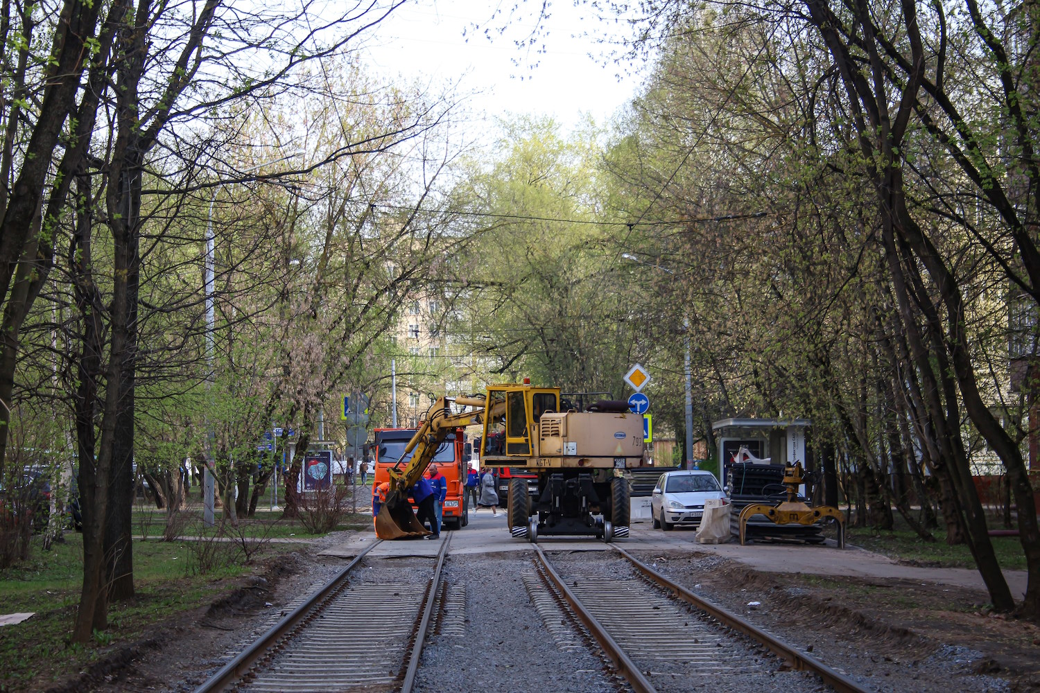 莫斯科 — Construction and repairs; 莫斯科 — Tram lines: Northern Administrative District