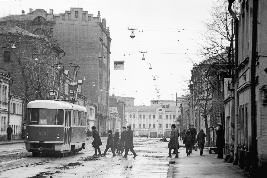 Москва, Tatra T3SU (двухдверная) № 950; Москва — Исторические фотографии — Трамвай и Троллейбус (1946-1991)