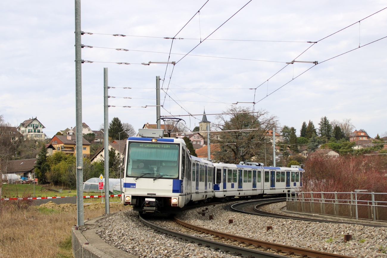 Lausanne, ACMV/ABB/Duewag Be 4/6 (TL) — 209