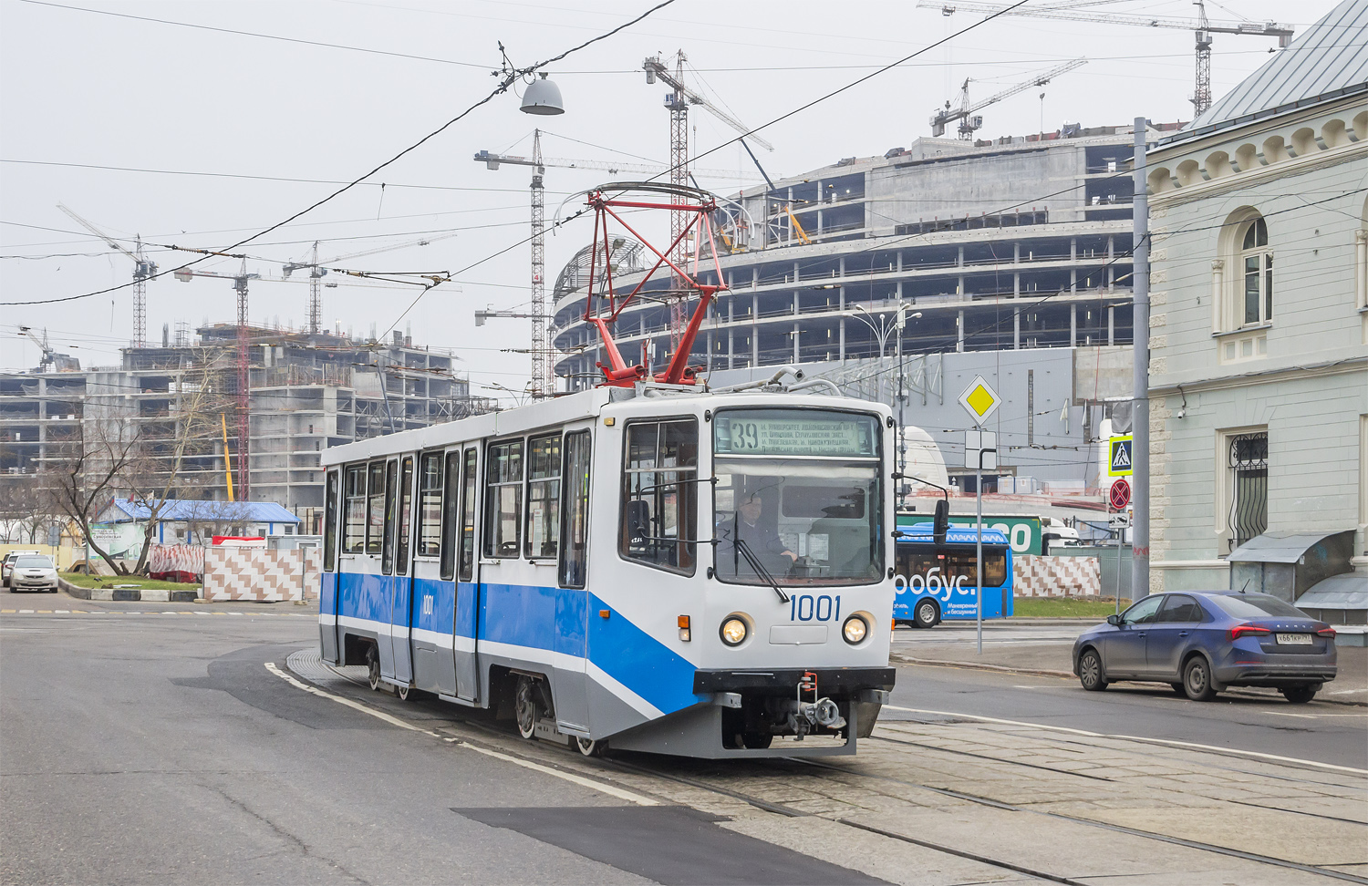 Moscow, 71-608KM № 1001; Moscow — Celebrating the 125th anniversary of the Moscow tram (parade rehearsals on 03/29/2024 and 04/03/2024, parade and tram exhibition on 04/06/2024)