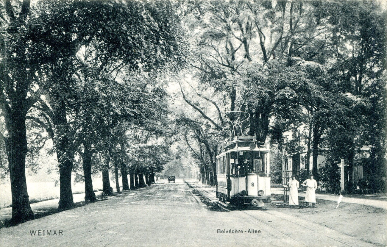 Weimar, SSW 2-axle motor car № 8; Weimar — Old Photos — Tramway