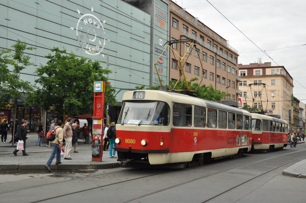 Прага, Tatra T3M2-DVC № 8080