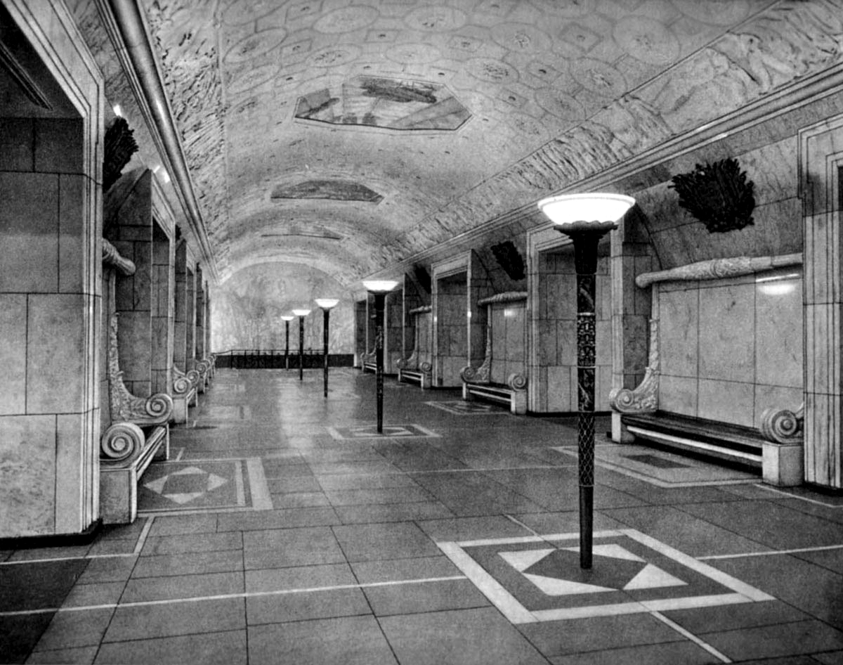 Moszkva — Metro — [2] Zamoskvoretskaya Line; Moszkva — Metropolitan — historical photos (1933-1991)