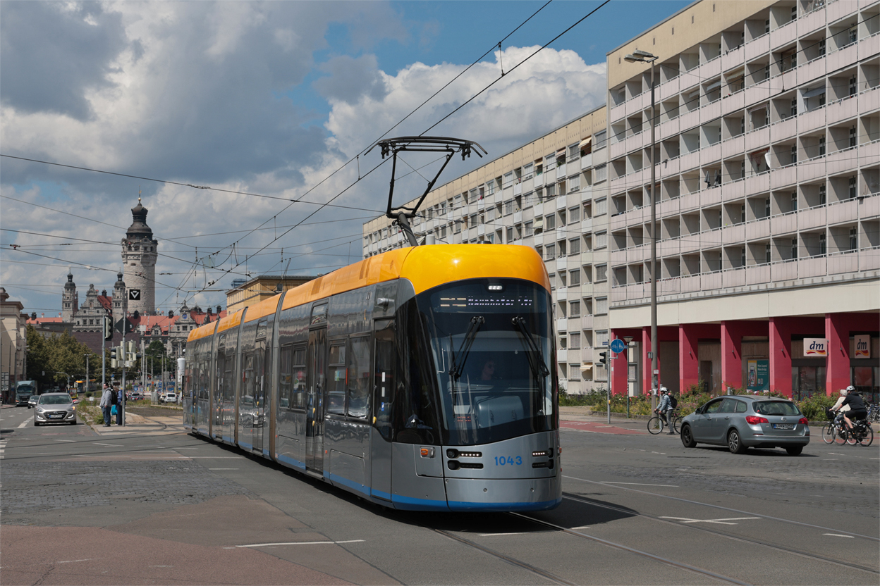 Leipzig, Solaris Tramino Leipzig (NGT10) № 1043