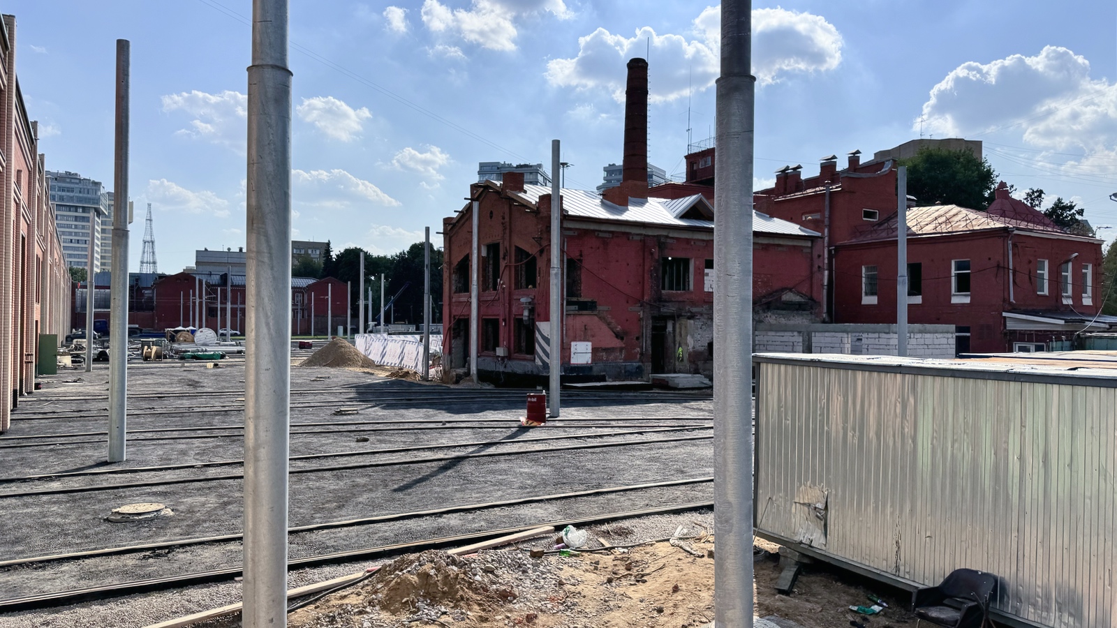Moscow — Reconstruction of the Apakov tramway depot; Moscow — Tram depots: [1] Apakova
