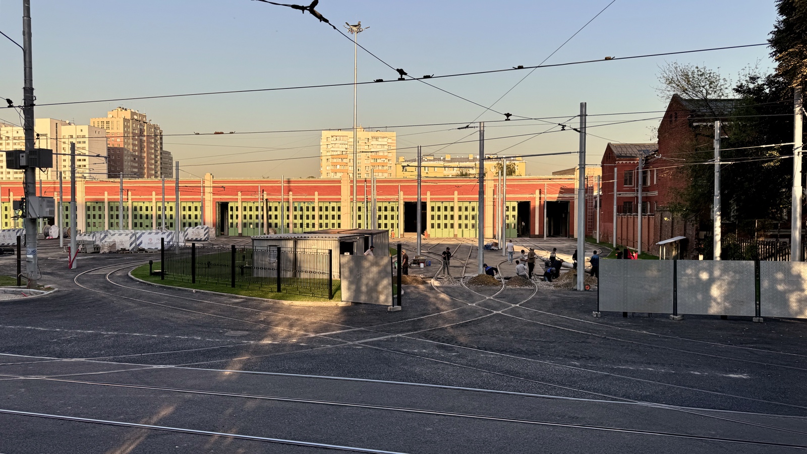 Moszkva — Reconstruction of the Apakov tramway depot; Moszkva — Tram depots: [1] Apakova