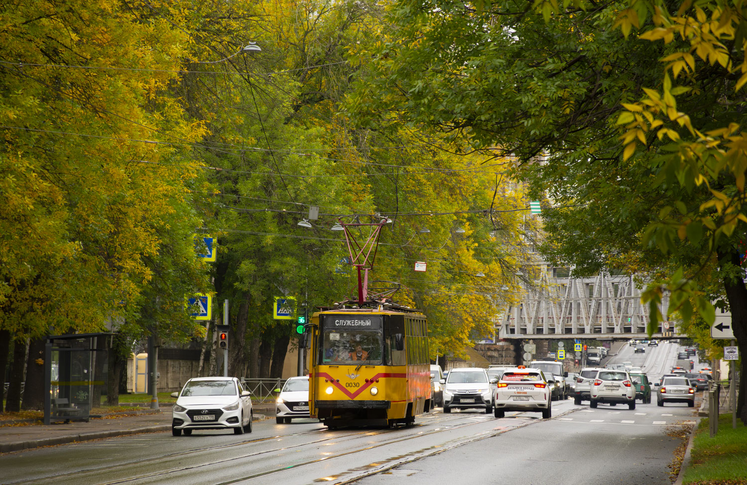 Saint-Pétersbourg, PR (18M) N°. 0030; Saint-Pétersbourg — Registered trip by tram PR-18M № 0030 — 28.09.2024