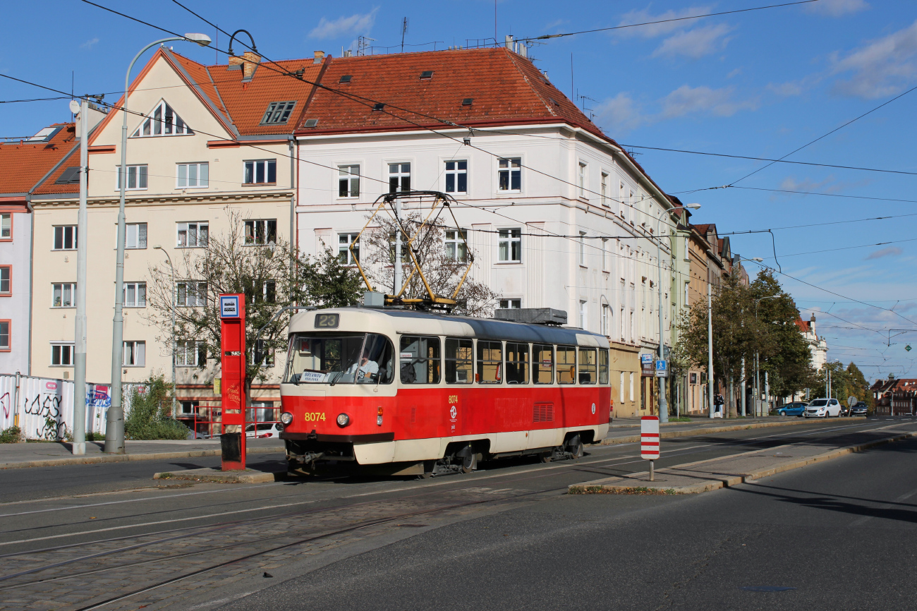 Prague, Tatra T3M2-DVC N°. 8074