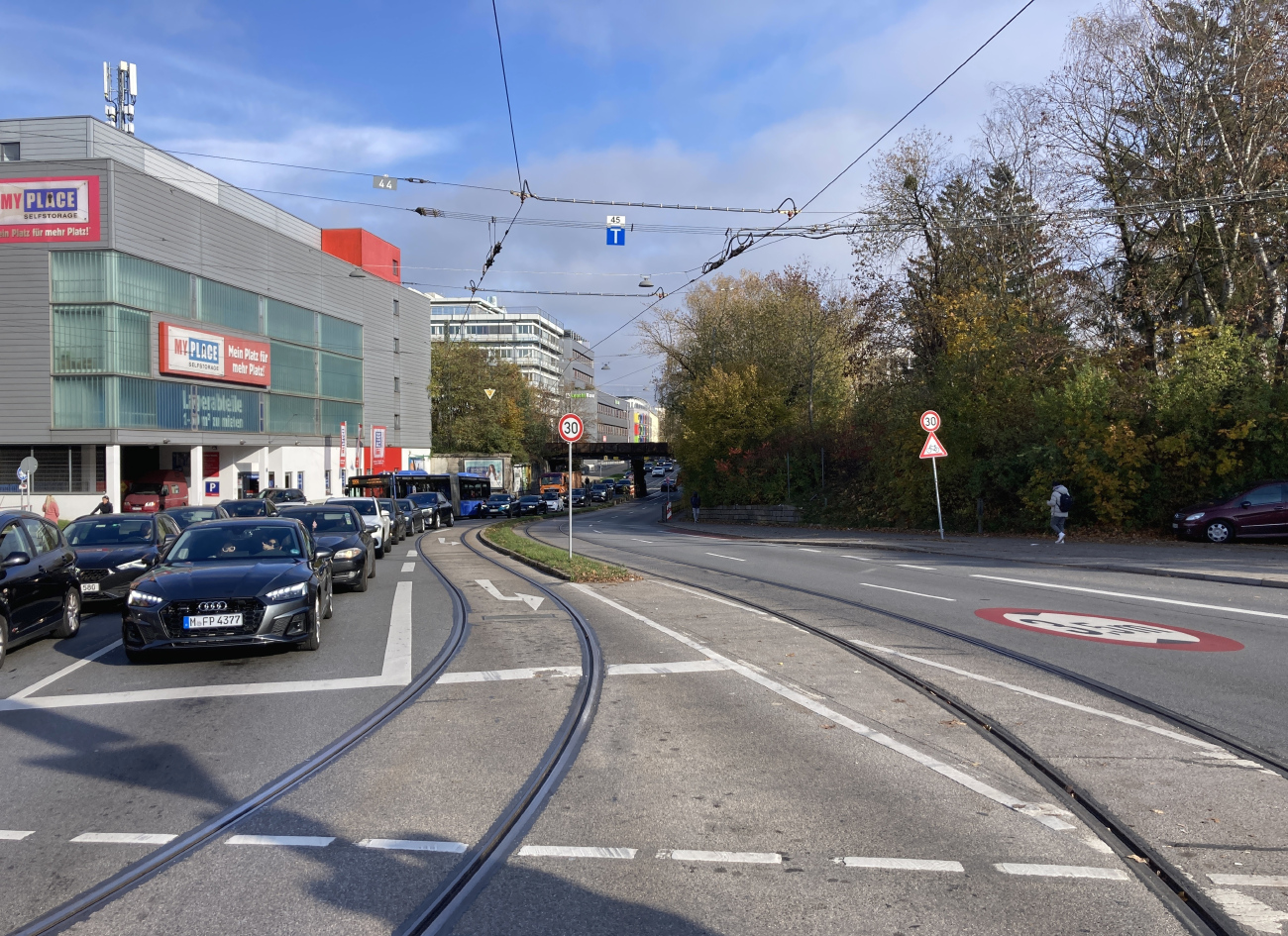 München — Tramway Lines and Infrastructure