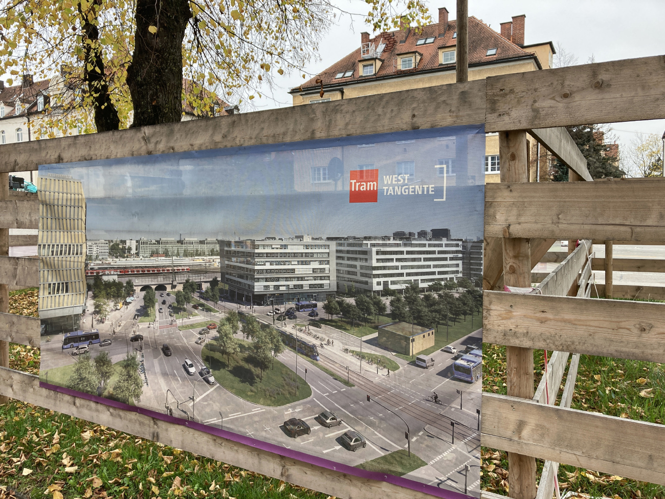 München — Projekt Straßenbahn-Westtangente