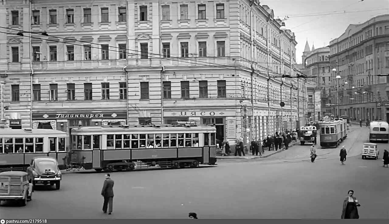 Moscow, KM # 2227; Moscow — Closed tram lines; Moscow — Historical photos — Tramway and Trolleybus (1946-1991)