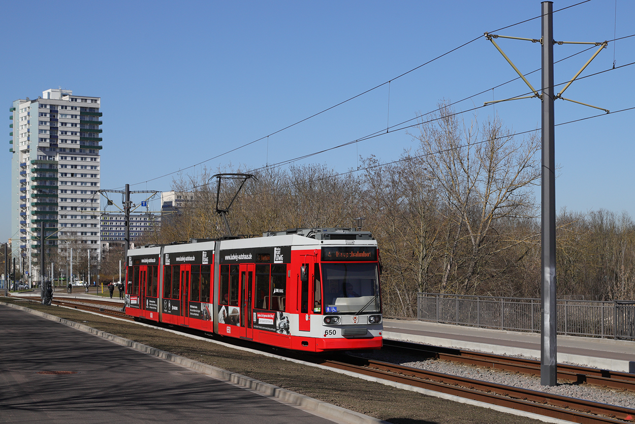 Halle, Duewag MGT6D Nr. 650