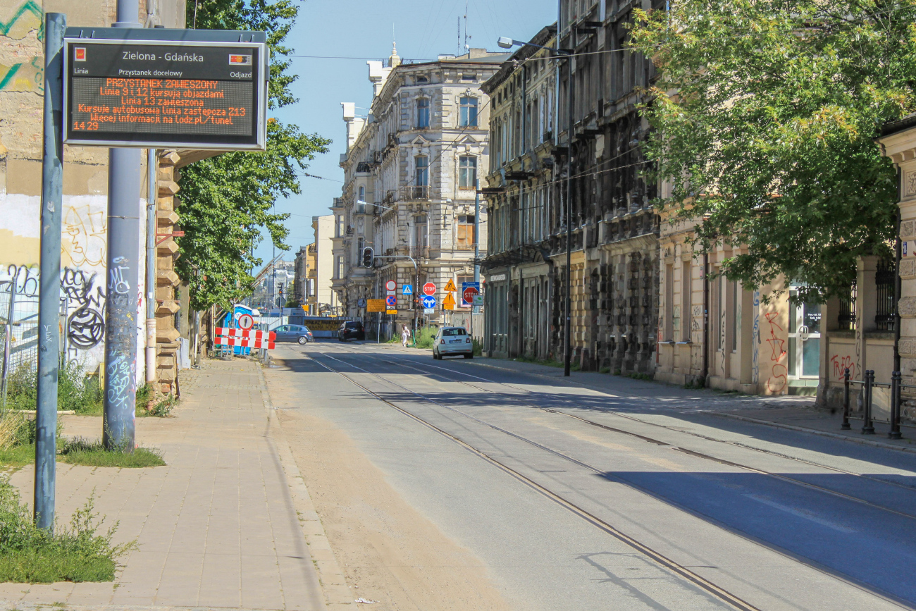 Łódź — Suspended lines; Łódź — Tram Lines and Infrastructure