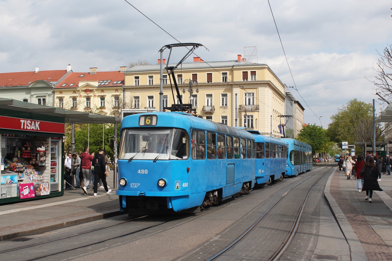 Zagreb, Tatra T4YU N°. 480