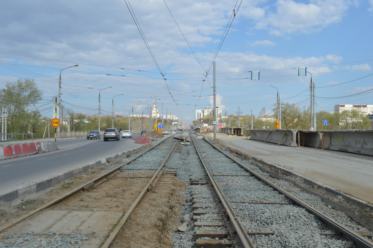 Uljanowsk — Bridge reconstruction on the Minaev street
