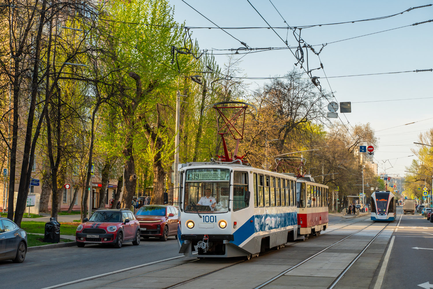 Moskva, 71-608KM č. 1001; Moskva — Celebration of the 126th anniversary of the Moscow Tram (rehearsal of the parade on 04/02/2025, parade and exhibition of trams on 04/19/2025)
